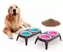 Comedero Elevado Para Mascotas Perros Y Gatos Color Azul, Rosado O Verde