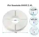 Filtros De Repuesto Para Fuente De Agua Para Mascotas Por Unidad Color Blanco