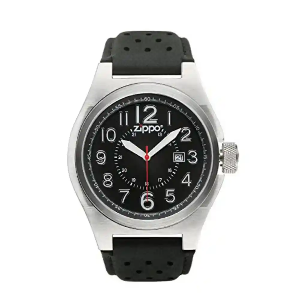 Reloj Deportivo Zippo En Cuero