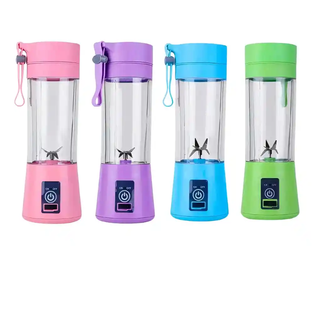 Licuadora Portátil Recargable Usb Batidora Vaso Plastico