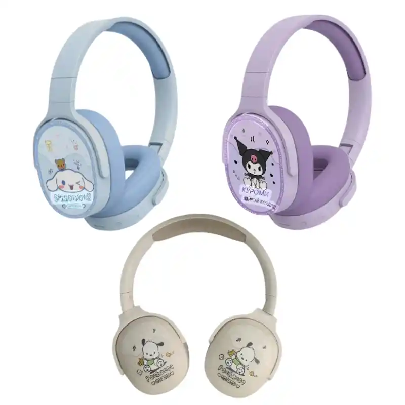 Auricular Diadema Bluetooth Sanrio + Estuche De Felpa Cinnamoroll