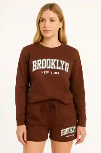 Sudadera Con Buso Y Shorts, Talla Unica