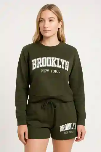 Sudadera Con Buso Y Shorts, Talla Unica