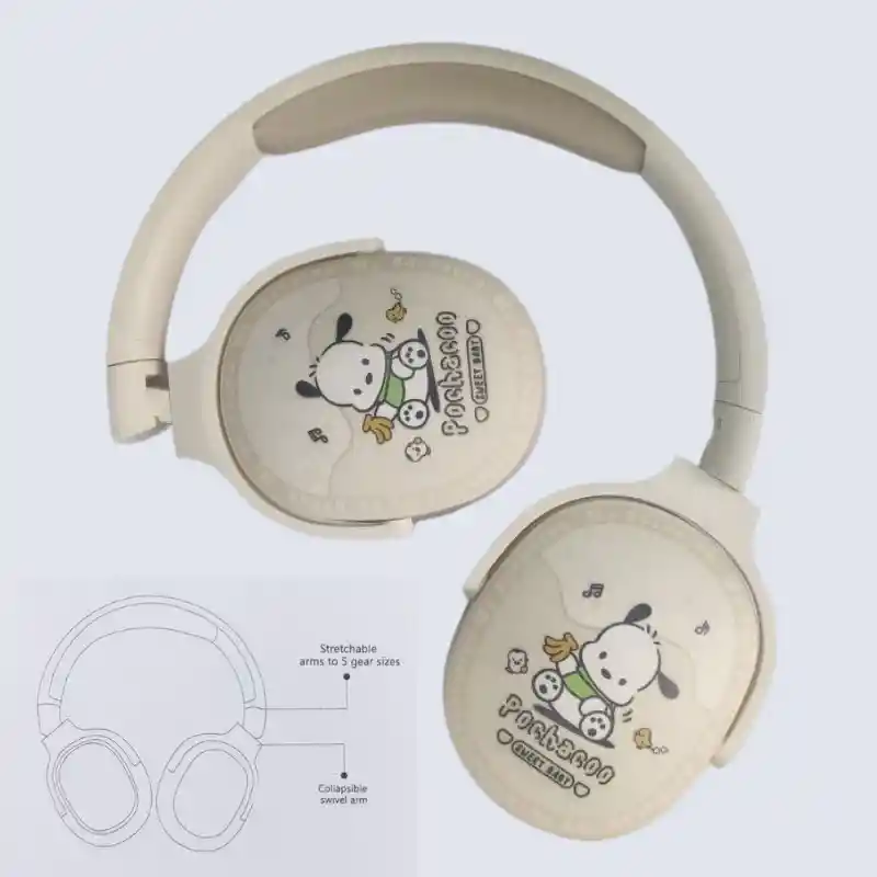 Auricular Diadema Bluetooth Sanrio + Estuche De Felpa Cinnamoroll