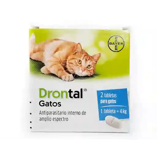 Drontal Gatos 4kg X 2 Comprimidos
