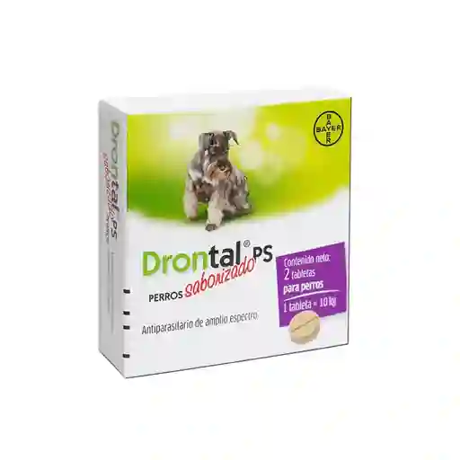 Drontal Ps Perros Saborizado 10 Kg X 2 Tabletas