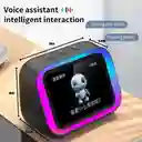 Reloj Despertador Inteligente Parlante Bluetooth Con Asistente De Voz Y Luz Rgb