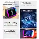 Reloj Despertador Inteligente Parlante Bluetooth Con Asistente De Voz Y Luz Rgb