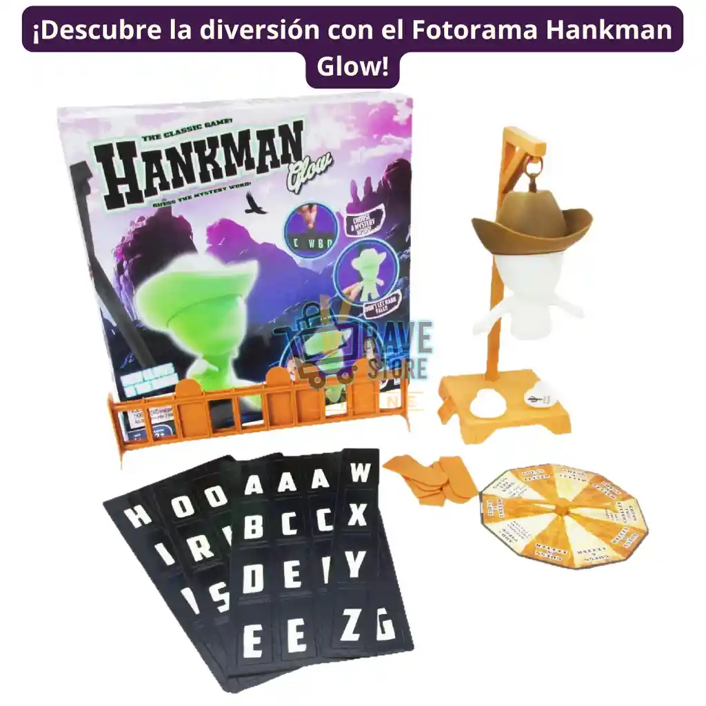 Juego De Mesa Ahorcado 3d Fotorama Hankman Glow