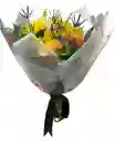 🌻💛 Bouquet Vibrante De Girasoles Y Rosas Naranjas