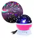 Lampara Rotatoria Proyector Cielo Estrellas Noche Dormir Luz Rosada