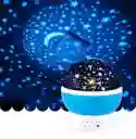 Lampara Rotatoria Proyector Cielo Estrellas Noche Dormir Luz Azul