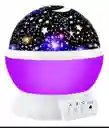 Lampara Rotatoria Proyector Cielo Estrellas Noche Dormir Luz Morada