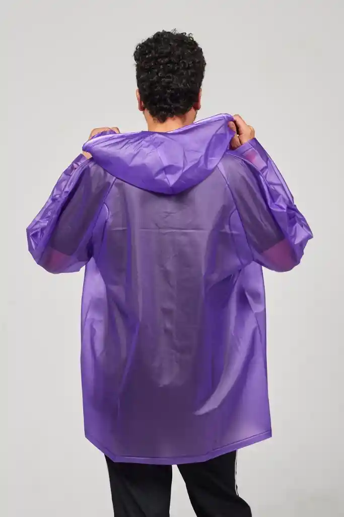 Capa Impermeable Morado Chic L