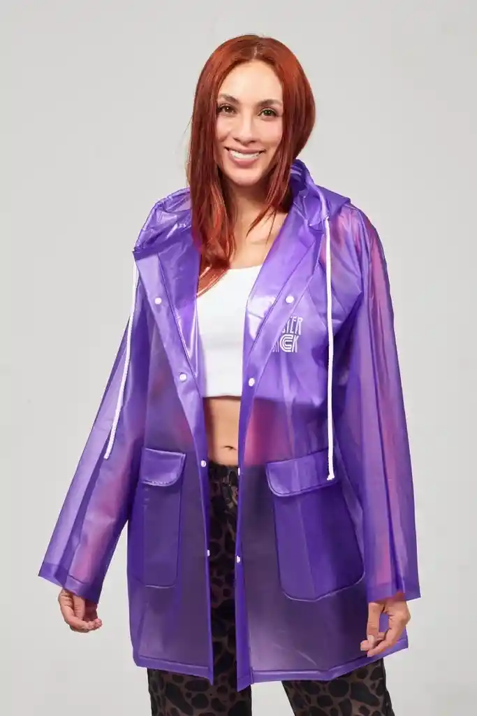 Capa Impermeable Morado Chic L