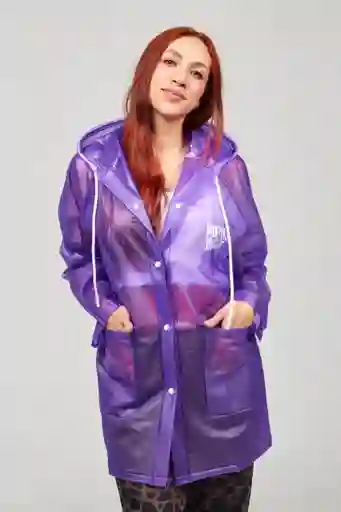 Capa Impermeable Morado Chic L