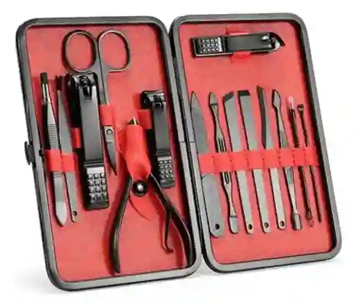 Kit Manicure Estuche Duro 15pcs