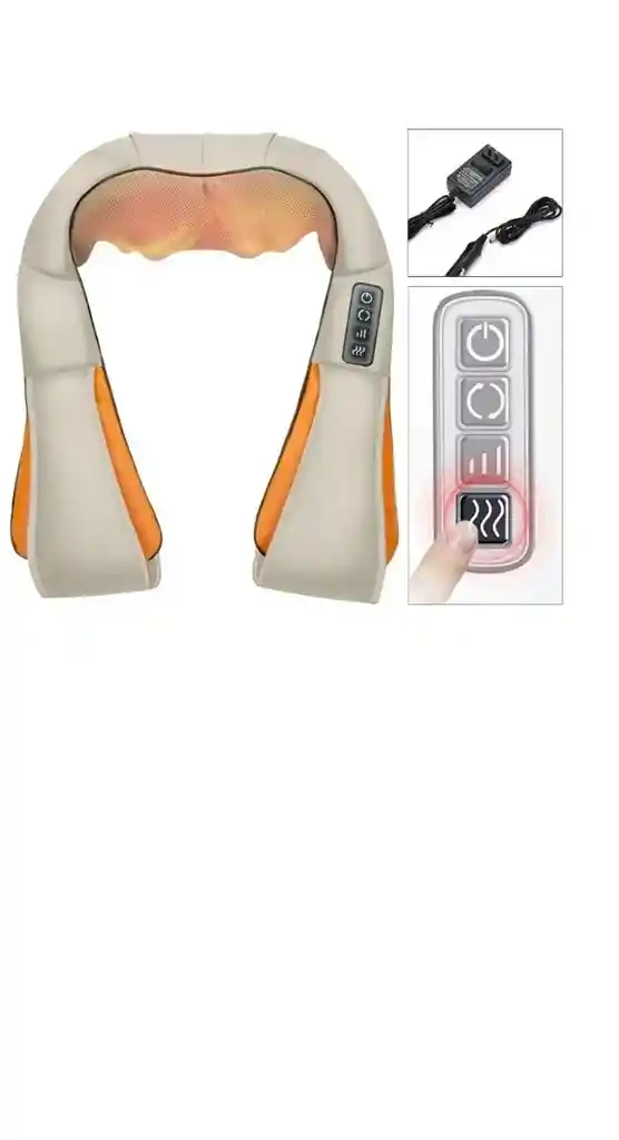 Masajeador Corporal Cervical Cuello Espalda Brazos Electrico Color Beige