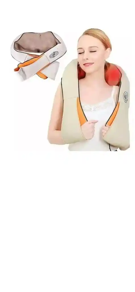 Masajeador Corporal Cervical Cuello Espalda Brazos Electrico Color Beige