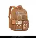 Mochila Escolar Estudiantes Capibara Gran Capacidad