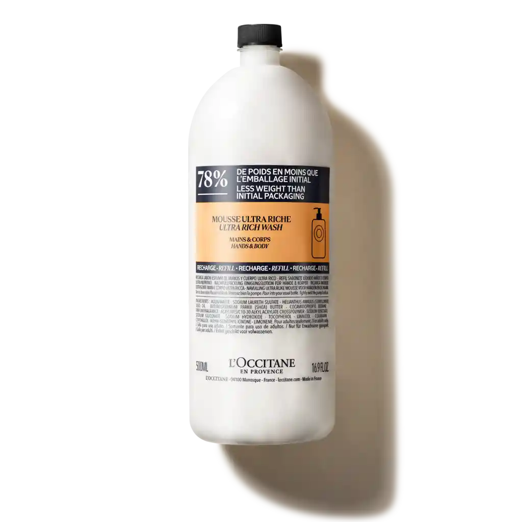 Eco Refill Jabón Líquido Manos Y Cuerpo Ultra Rico De Karité