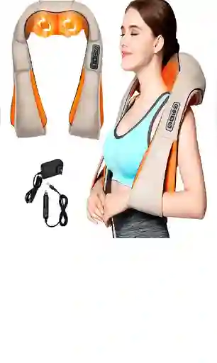 Masajeador Electrico Cuello Hombro Espalda Calor Beige