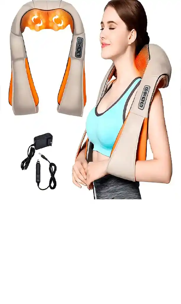 Masajeador Electrico Cuello Hombro Espalda Calor Beige