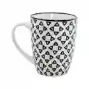 Mug Taza Expressions Cm Negro 320 Ml Porcelana
