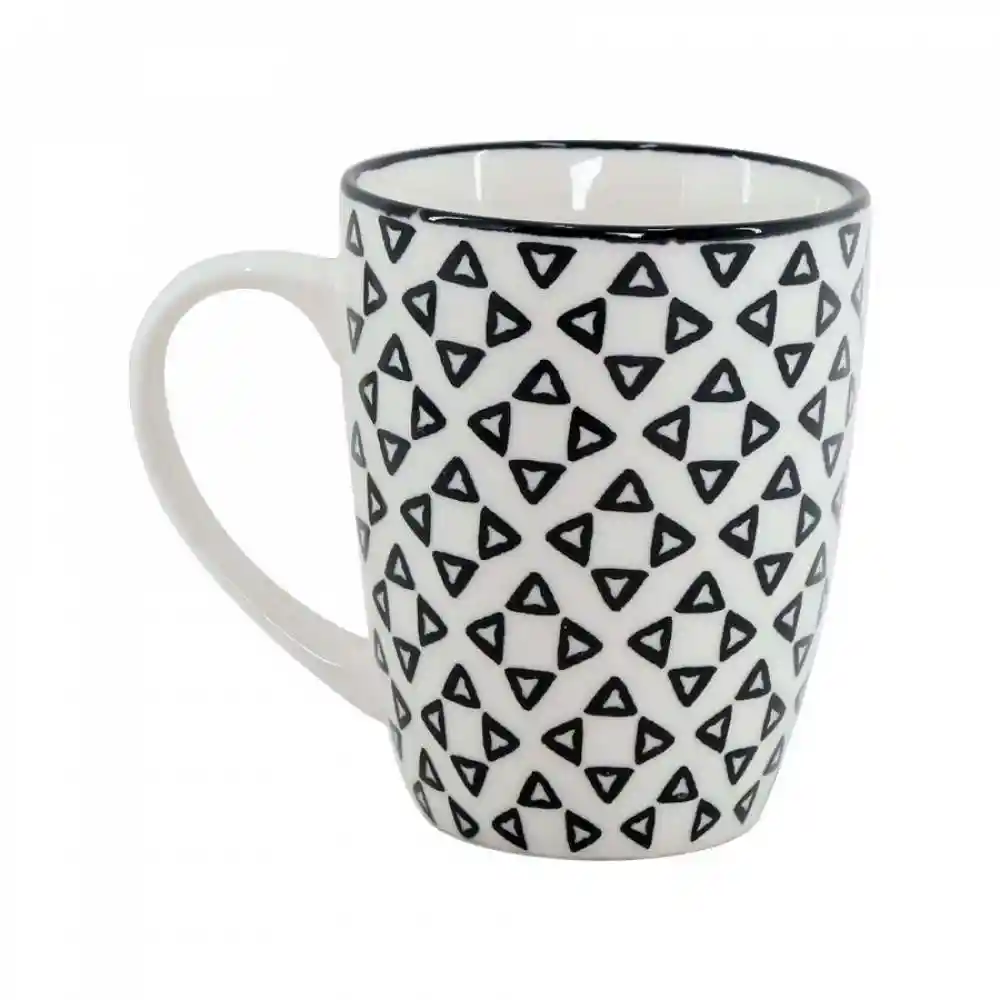 Mug Taza Expressions Cm Negro 320 Ml Porcelana