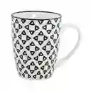 Mug Taza Expressions Cm Negro 320 Ml Porcelana