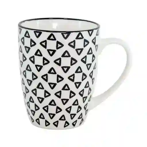 Mug Taza Expressions Cm Negro 320 Ml Porcelana