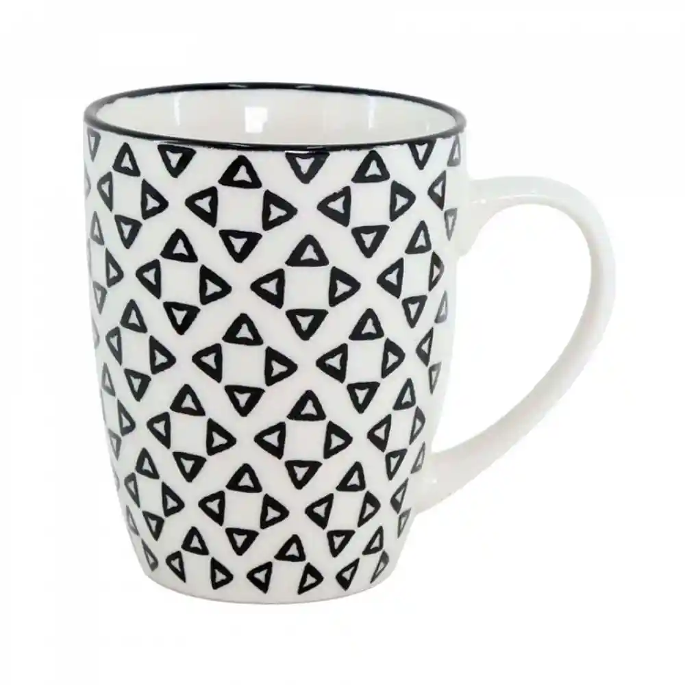 Mug Taza Expressions Cm Negro 320 Ml Porcelana
