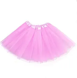 Disfraz Tutu Falda Brillante 30 Cm Para Niña Rosado Claro