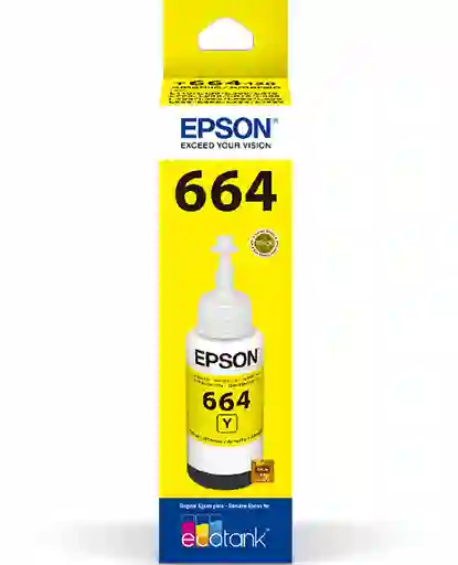 Tinta Epson 664 Amarillo Original De 70ml