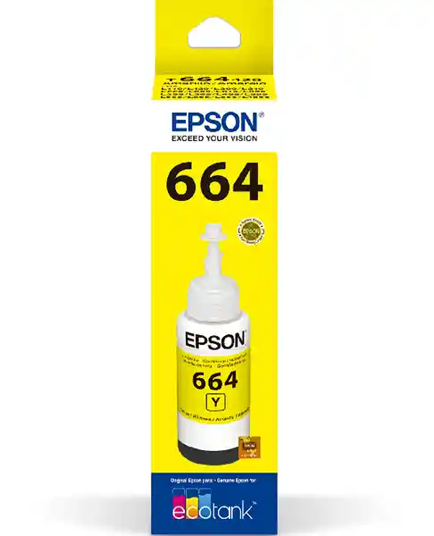 Tinta Epson 664 Amarillo Original De 70ml