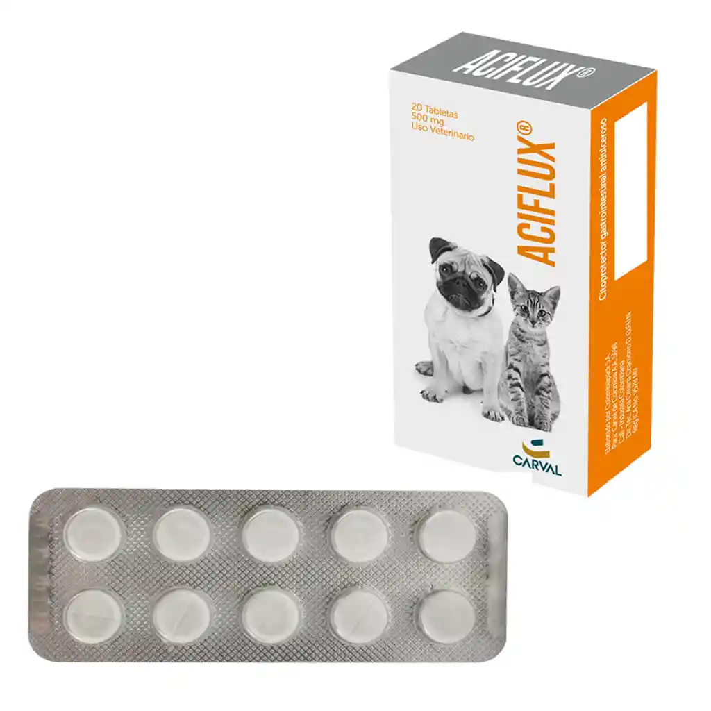 Aciflux 500 Mg 20 Tabletas