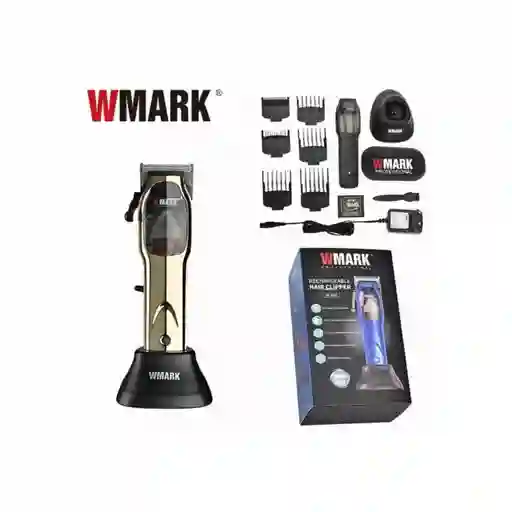 Kit Maquina Peluquera Profesional Wmark Ng-9002dorado