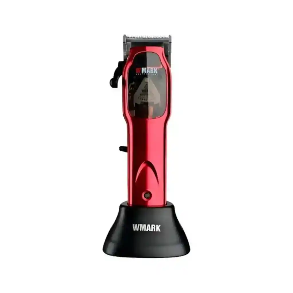 Kit Maquina Peluquera Profesional Wmark Ng-9002rojo