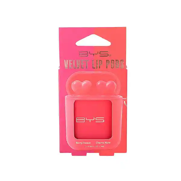 Labiales Voluminizadores Bys Plumping Lip Pods Red Velvet & Clear