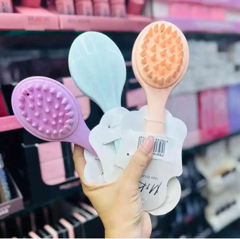 Cepillo Masajeador Para Cabello | Limpieza Profunda Y Estimulación Capilar