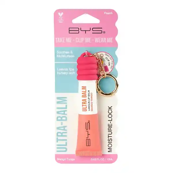 Bálsamo Labial Bys Ultra Balm Wearable Keyring Mango Tango