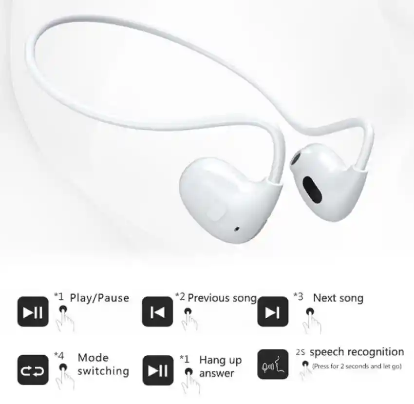 Auriculares Bluetooth 5.3 De Conducción Ósea Ows Pro