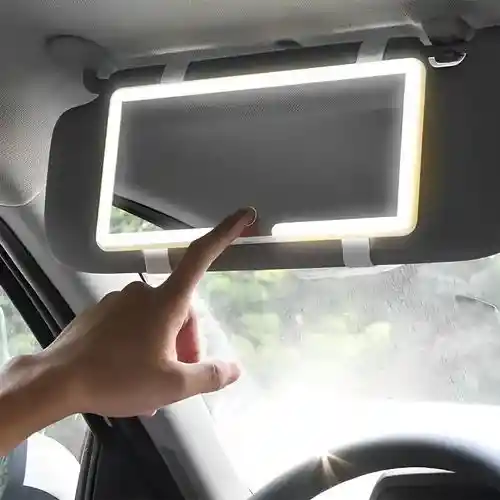 Espejo De Maquillaje Con Luz Led Para Carro ( Incluye Accesorios )