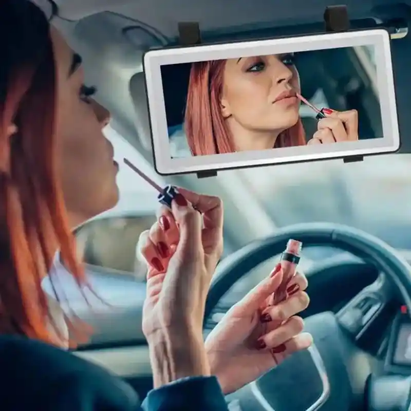 Espejo De Maquillaje Con Luz Led Para Carro ( Incluye Accesorios )