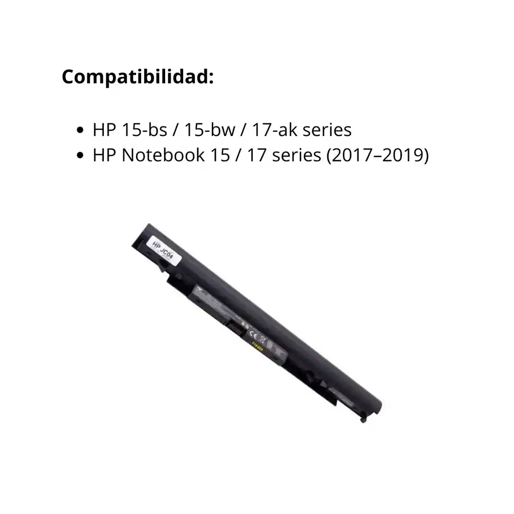 Batería Oem Para Portátil Hp Jc04