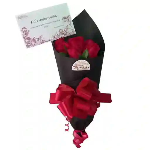 Bouquet Mini De Rosas Rojas