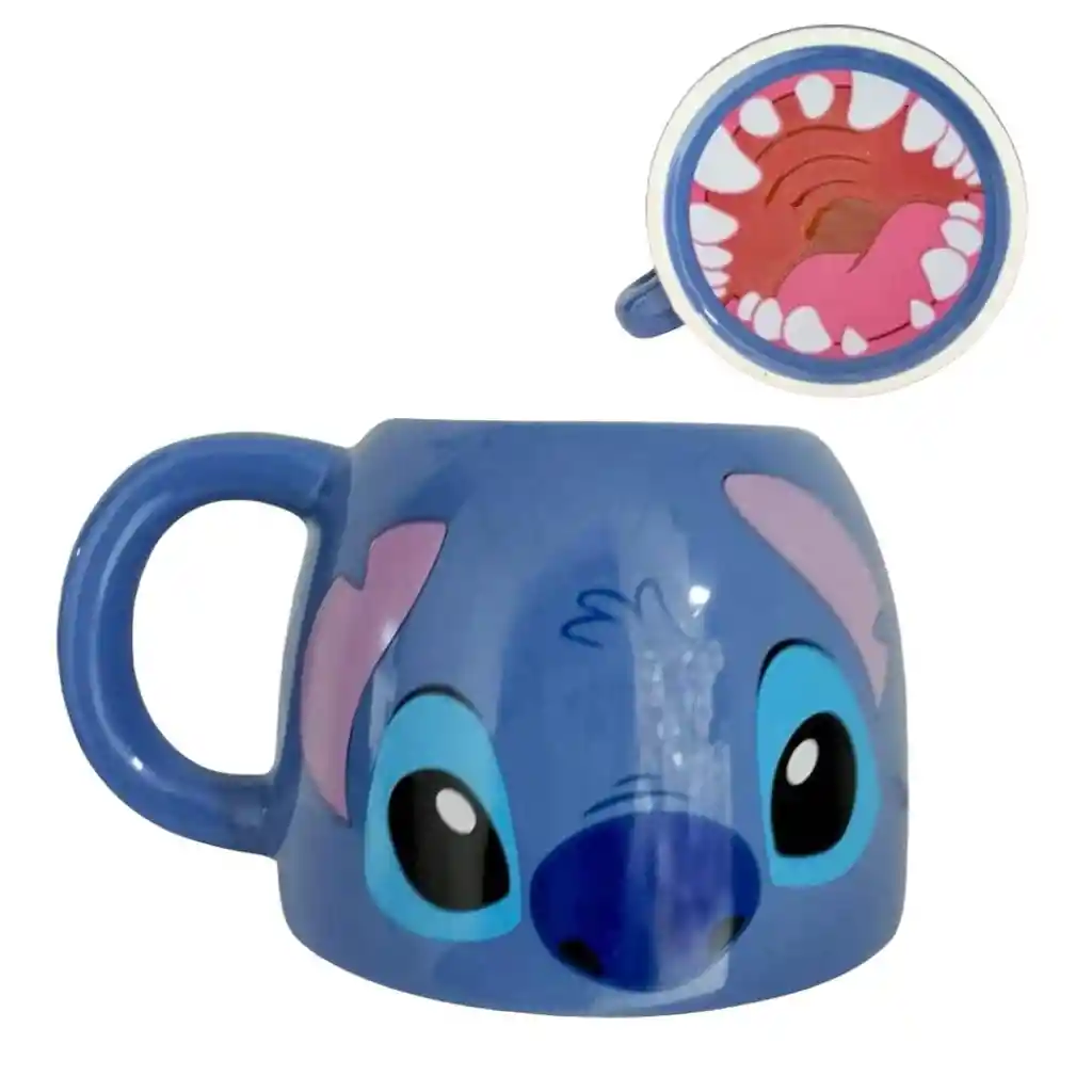 Mug Pocillo 3d Stitch Divertido