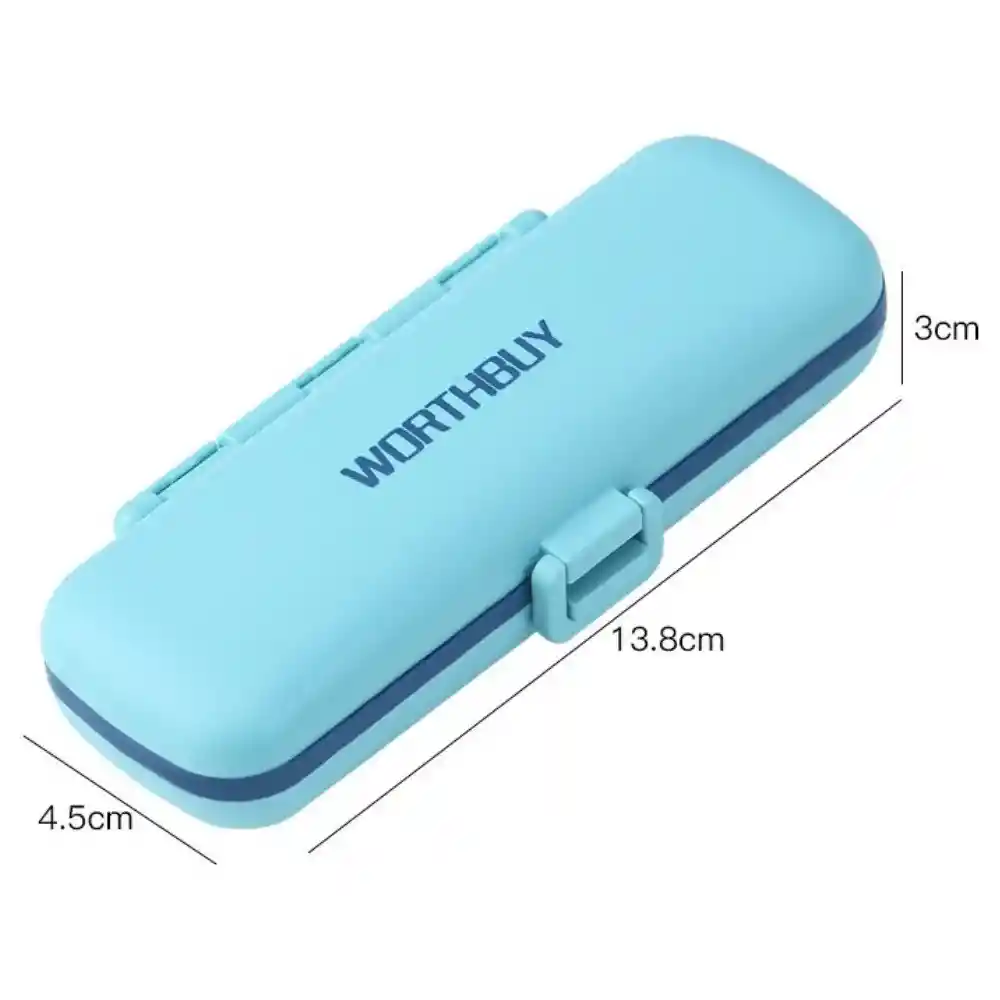 Organizador De Pastillas Estuche Pastillero Semanal 7 Compartimientos