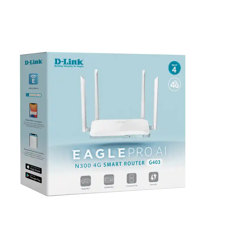 Moden Router D-link G403 N300 4glte Smart