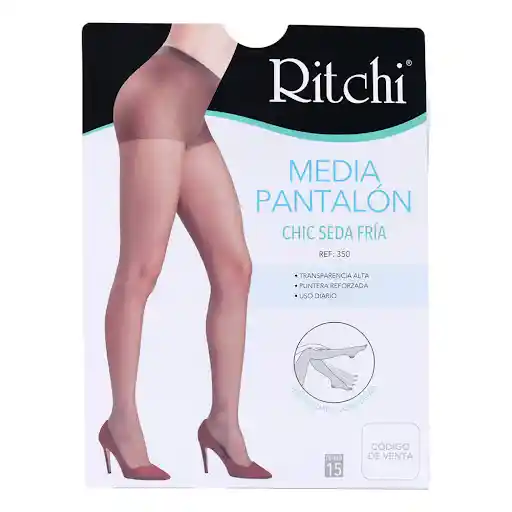 Medias Veladas Seda Fria Color Natutal Talla M Ritchi